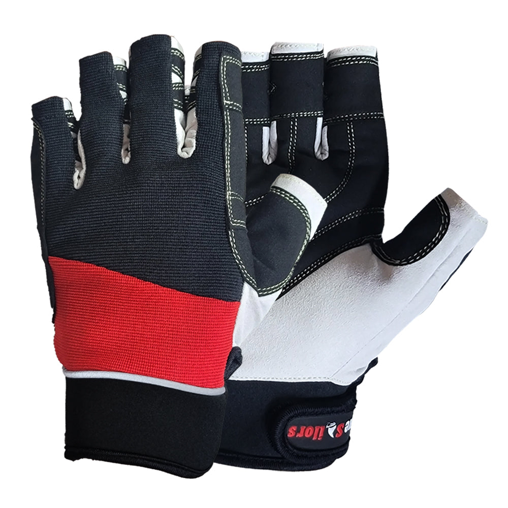 True Sailors Sailing Gloves Kayaking Yachting Dinghy Rope Fishing Tool Short Finger Glove